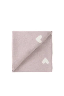 Juliette Blanket - Heart Jacquard Ballerina Marle