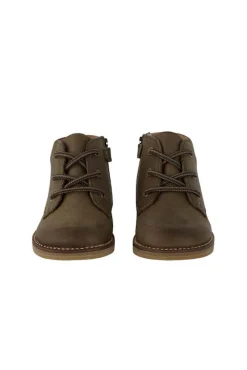 Leather Boot - Olive