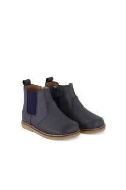 Leather Boot with Elastic - Night Sky