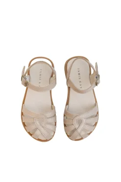 Leather Sandal - Matt Gold