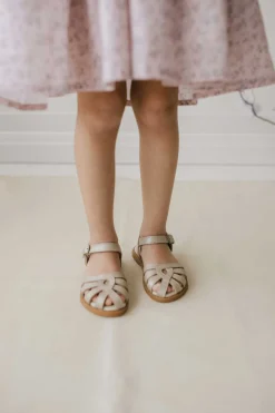 Leather Sandal - Matt Gold