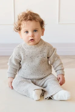 Leon Jumper - Oatmeal Balm Wolf Fleck