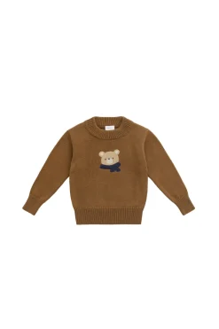 Leon Knit Jumper - Cosy Bobbie Autumn Bronze