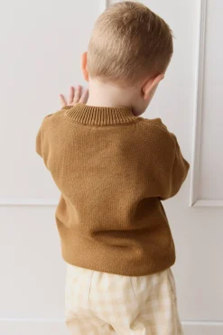 Leon Knit Jumper - Cosy Bobbie Autumn Bronze