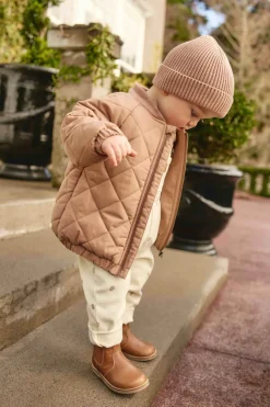 Leon Knitted Beanie - Pale Terracotta
