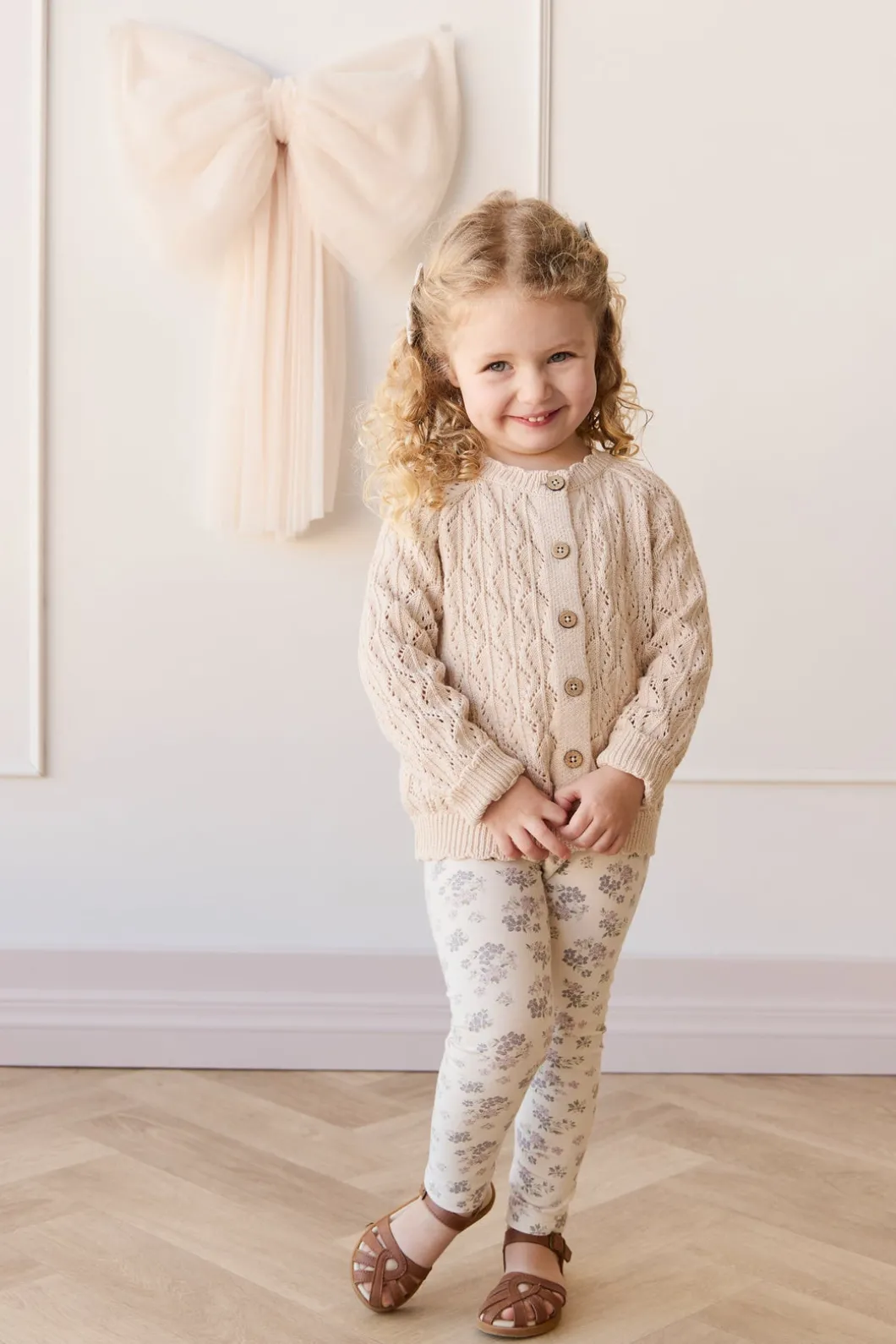 Livvy Cardigan - Light Oatmeal Marle