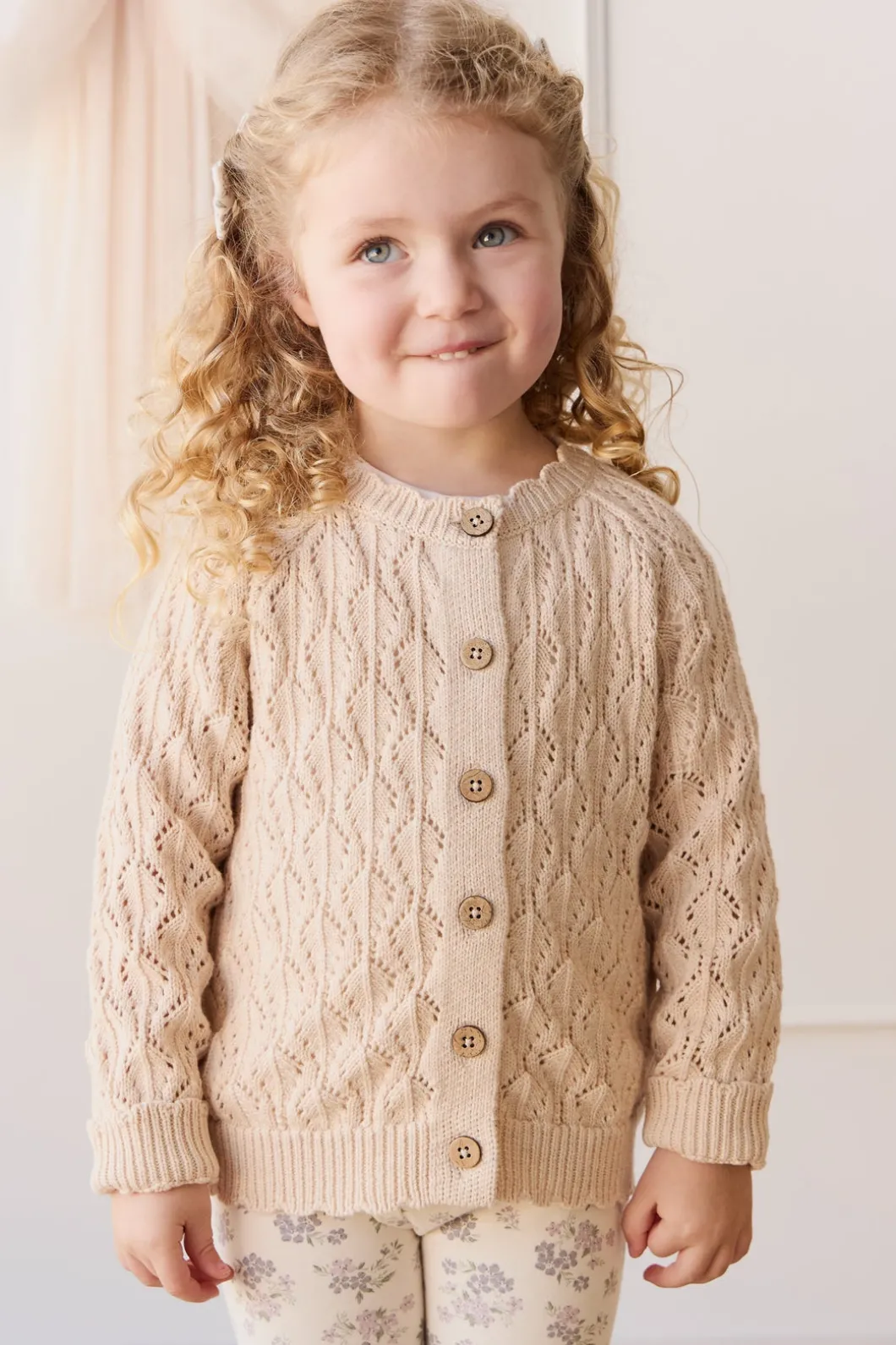 Livvy Cardigan - Light Oatmeal Marle