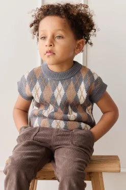 Marcus Knit Vest - Marcus Jacquard Arctic