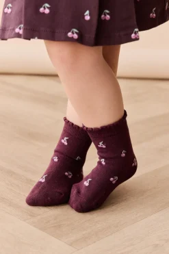 Mirabel Sock - Cherry Love Plum