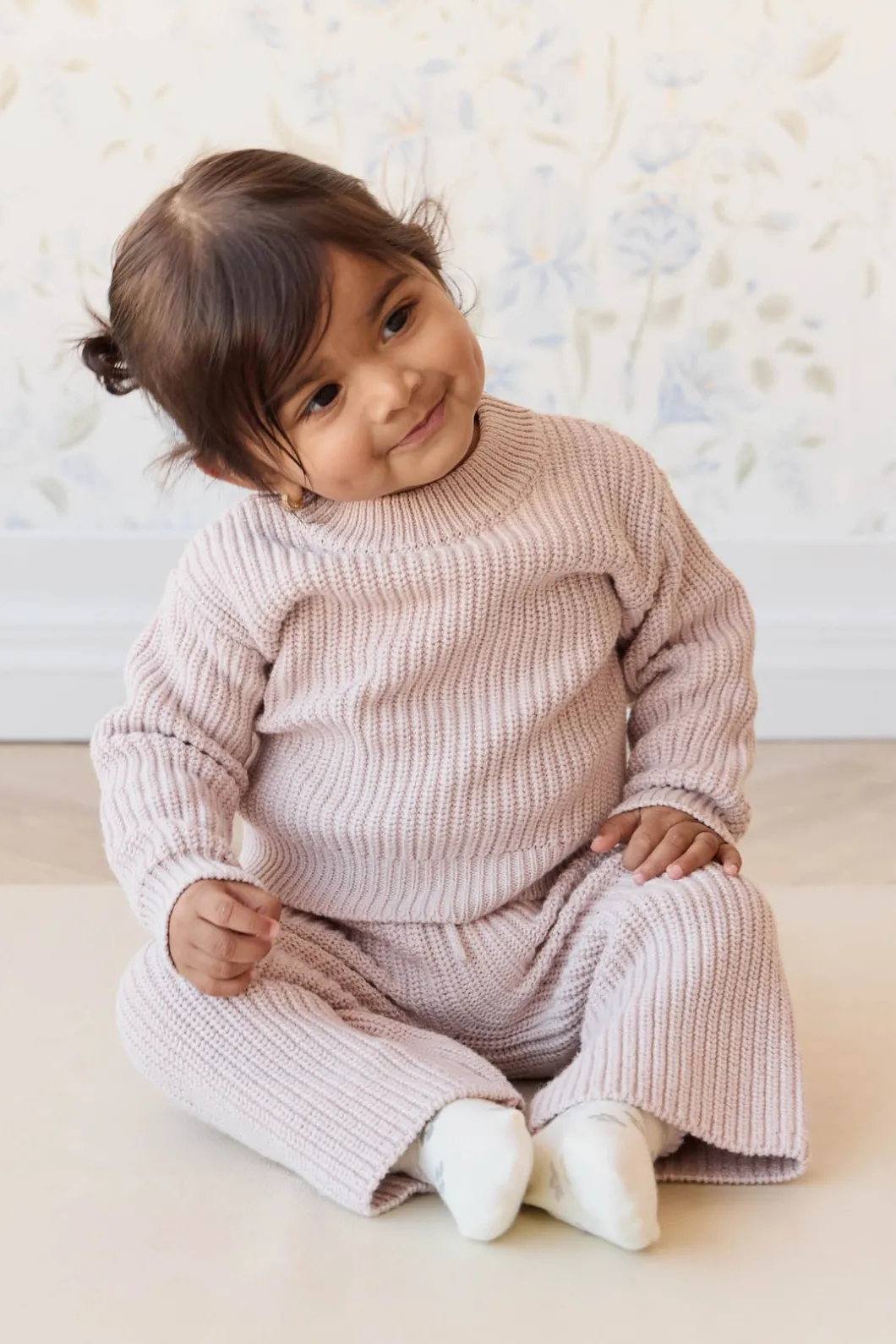 Morgan Jumper - Hushed Pink Marle