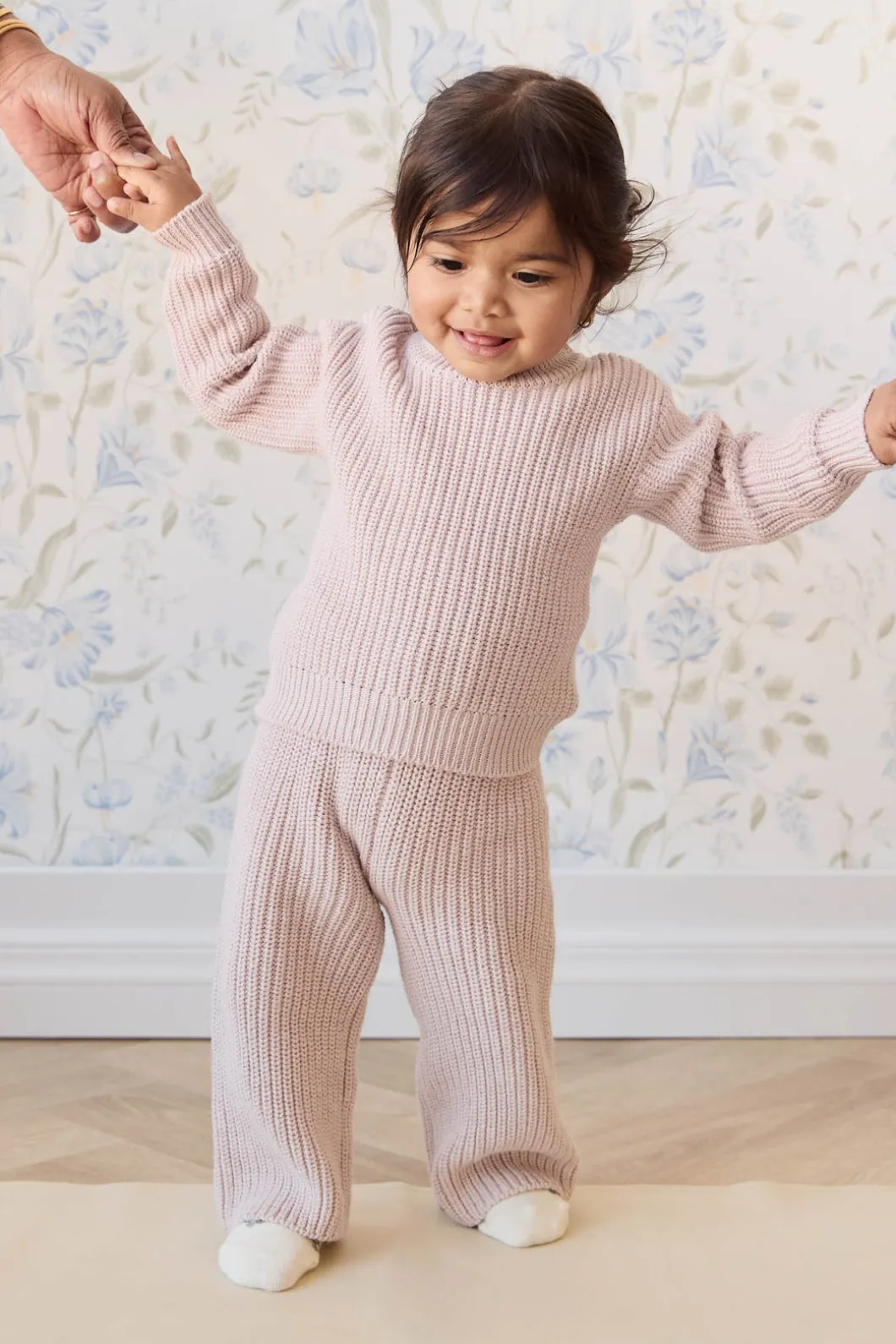 Morgan Jumper - Hushed Pink Marle
