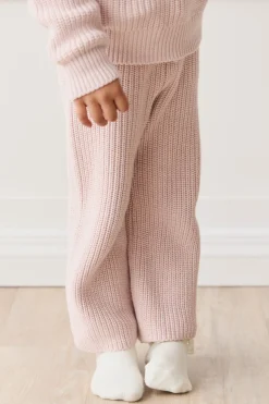 Morgan Knitted Pant - Pastel Marle