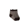 Narrow Stripe Crew Socks - Wolf/Soft Clay