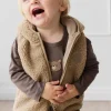 Neve Sherpa Vest - Cashew