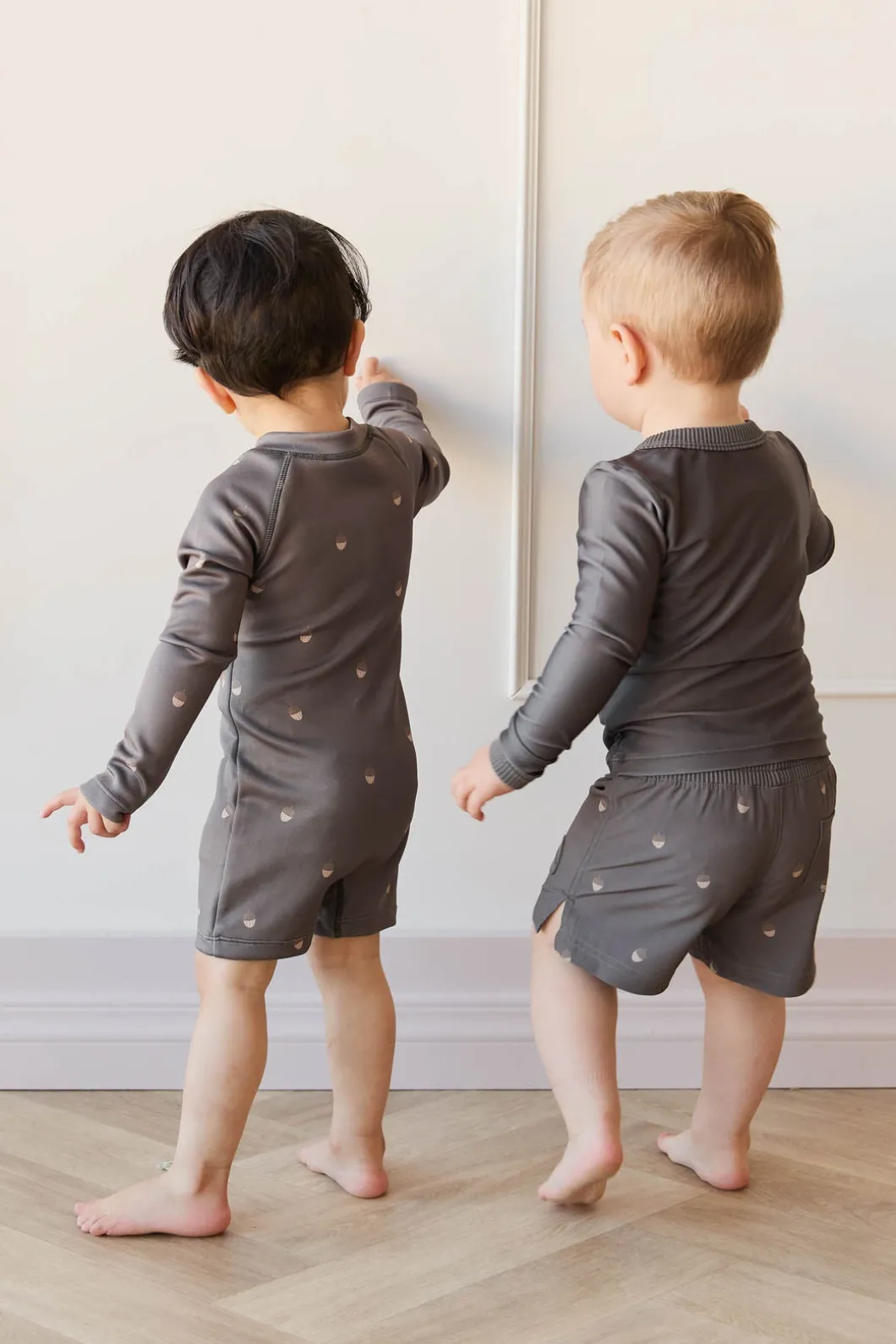 Noah Swim Short - Acorn Wolf