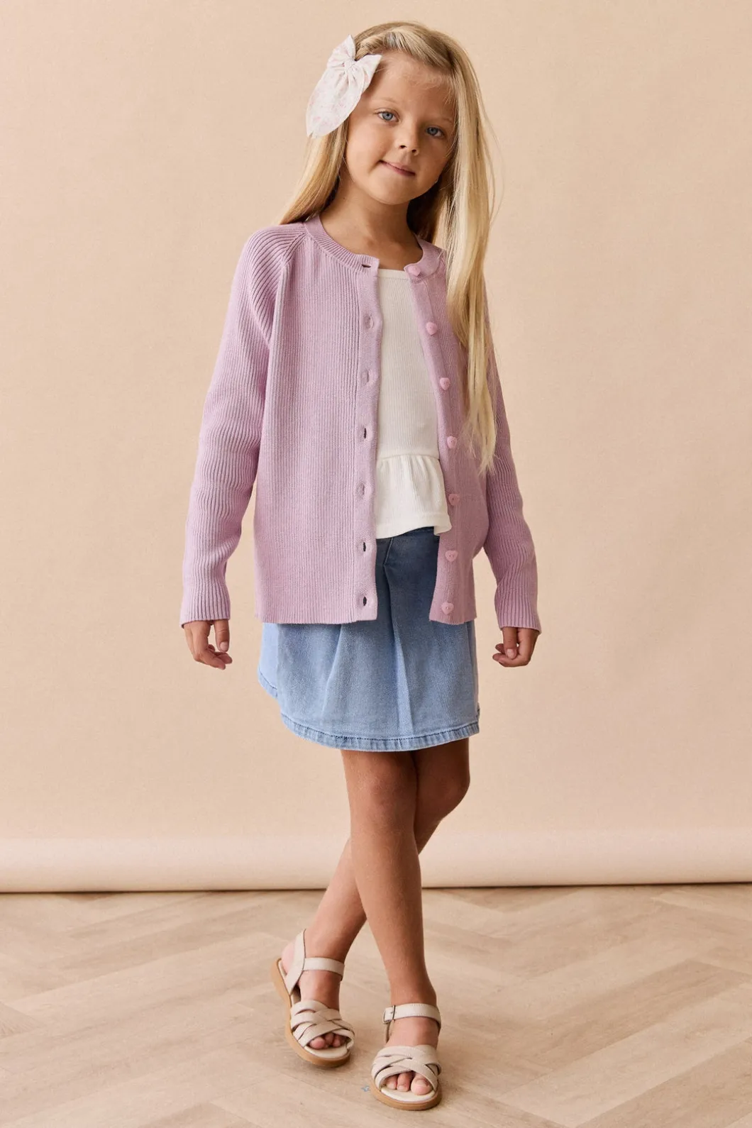 Noelle Cardigan - Lilac Blush