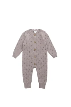 Nora Knitted Onepiece - Lavender Marle