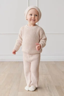 OG Morgan Knit Pant - Blushed Fleck