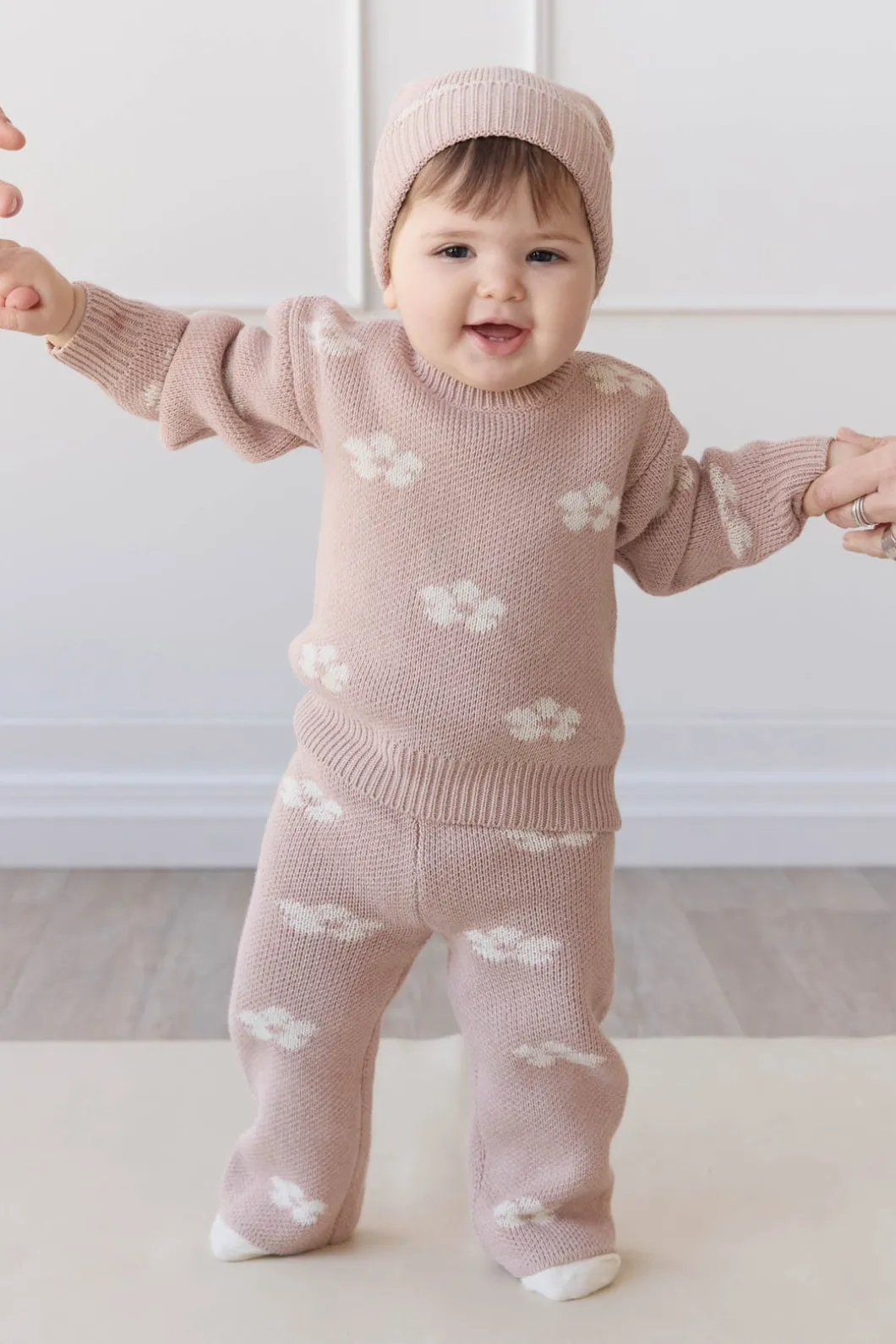 OG Morgan Knit Pant - Frankie Knit Rose