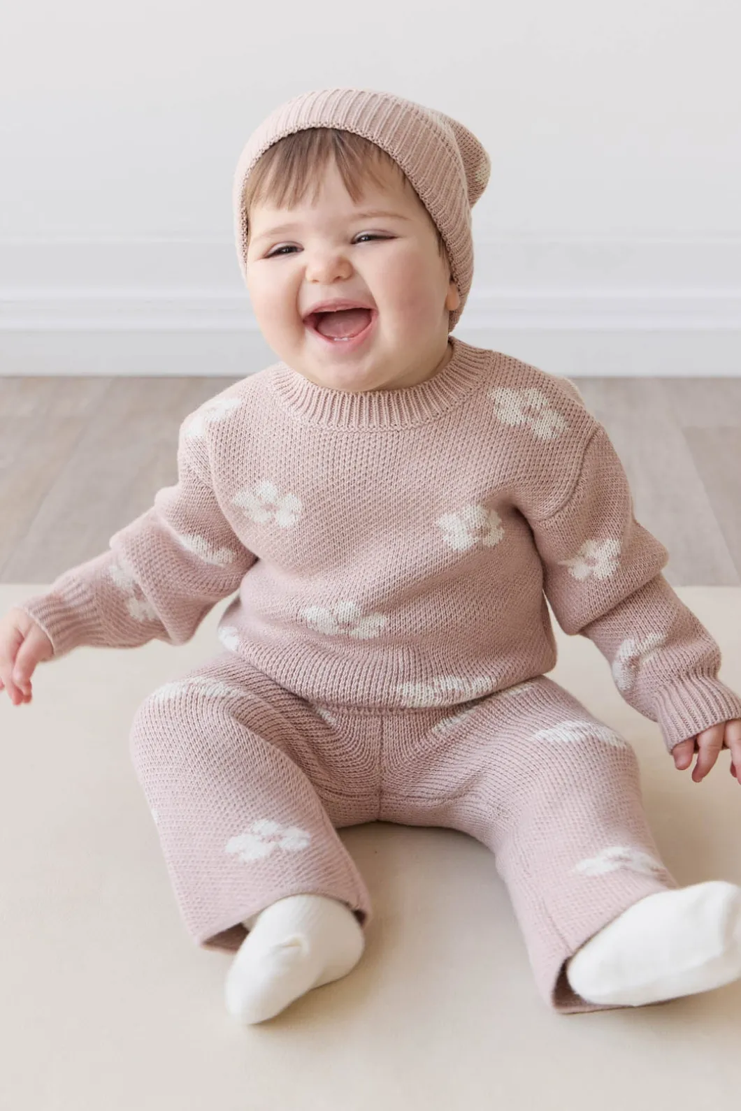 OG Morgan Knit Pant - Frankie Knit Rose