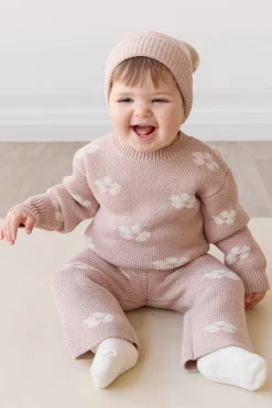 OG Morgan Knit Pant - Frankie Knit Rose