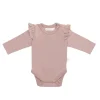 Organic Cotton Ana Bodysuit - Powder Pink