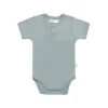 Organic Cotton Benny Tee Bodysuit - Pond