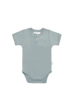 Organic Cotton Benny Tee Bodysuit - Pond