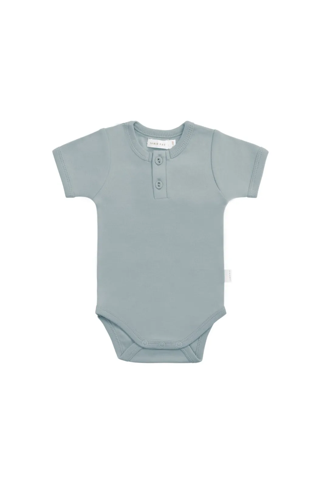 Organic Cotton Benny Tee Bodysuit - Pond