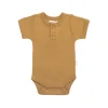 Organic Cotton Benny Tee Bodysuit - Golden