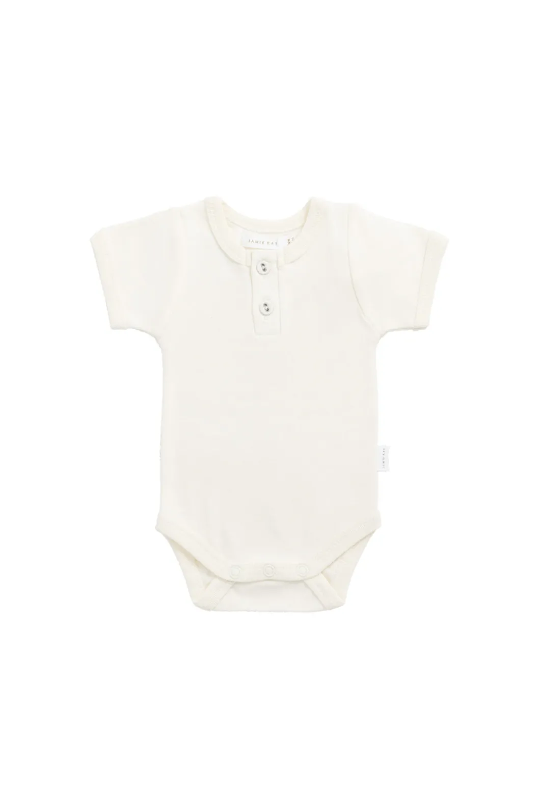 Organic Cotton Benny Tee Bodysuit - Buttermilk