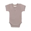 Organic Cotton Benny Tee Bodysuit - Softest Mauve