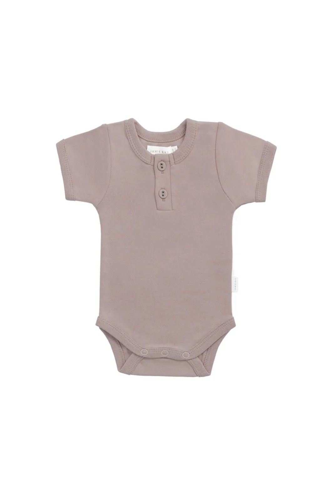 Organic Cotton Benny Tee Bodysuit - Softest Mauve