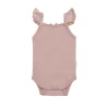 Organic Cotton Bettina Bodysuit - Powder Pink