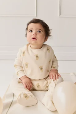 Organic Cotton Bib - Little Ted
