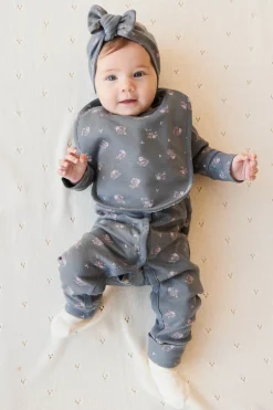 Organic Cotton Bib - Simone Lava