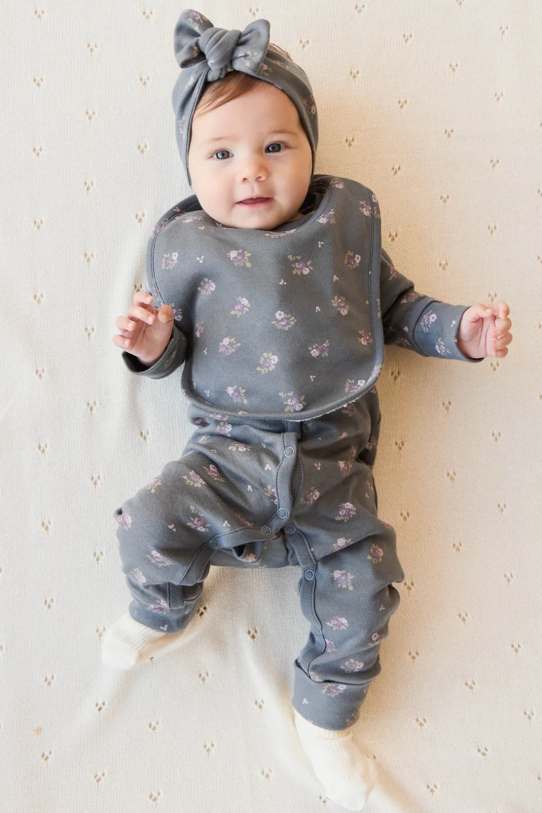 Organic Cotton Bib - Simone Lava