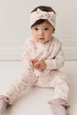 Organic Cotton Bib - Sweet Pea Floral