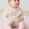 Organic Cotton Bobbie Sweatshirt - Parchment Little Love Violet