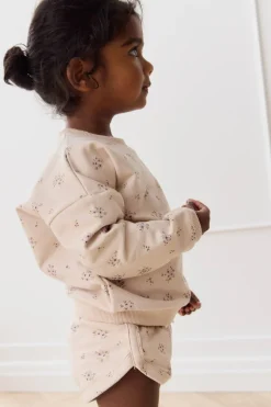Organic Cotton Bobbie Sweatshirt - Goldie Bouquet Pink Tint
