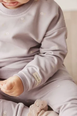 Organic Cotton Bobbie Sweatshirt - Annie Ditzy Violet Ice