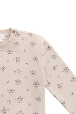 Organic Cotton Bobbie Sweatshirt - Goldie Bouquet Pink Tint