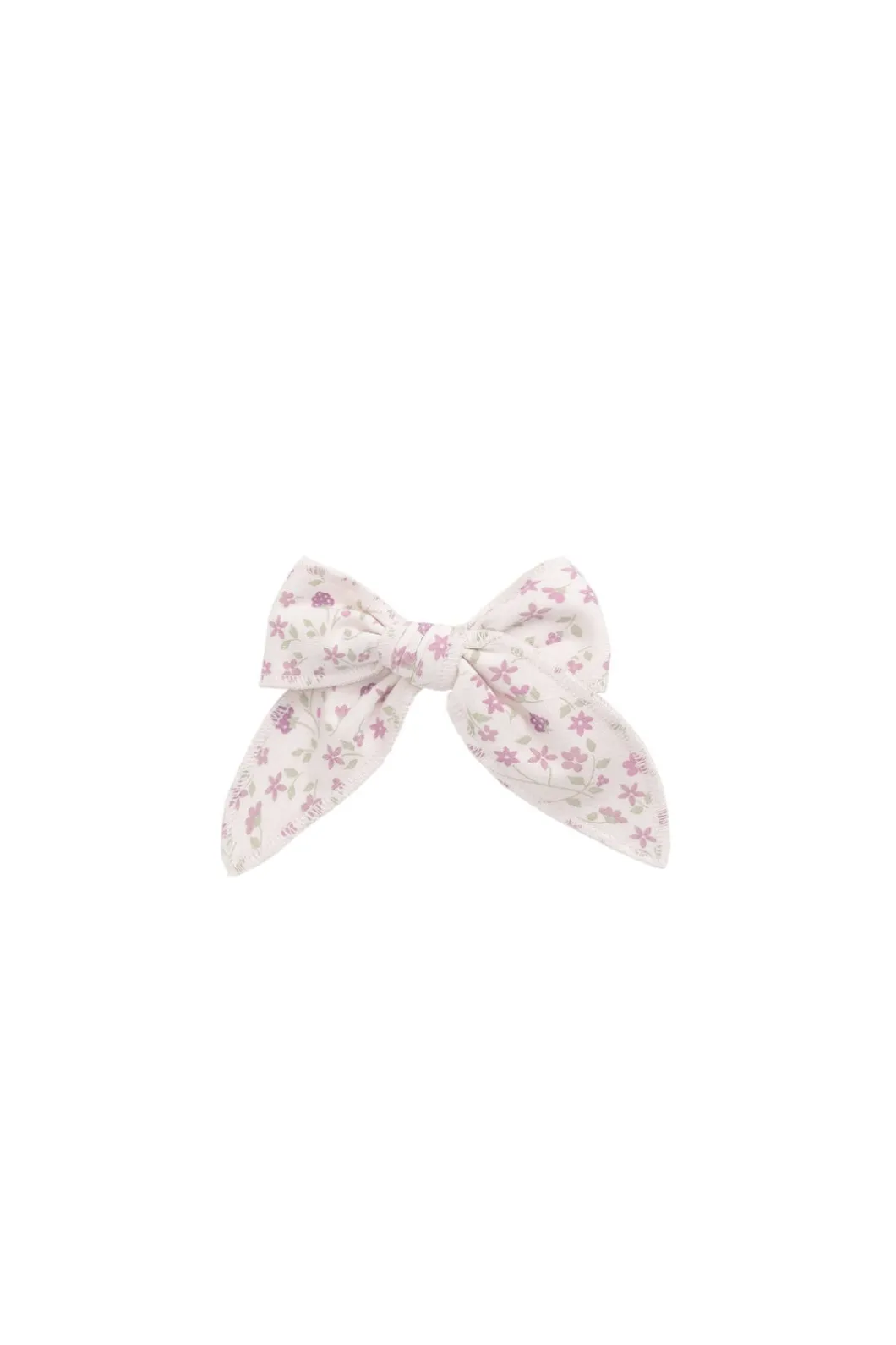 Organic Cotton Bow - Adaline Berries Ballet Pink