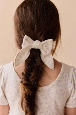 Organic Cotton Bow - Emmy Lilac