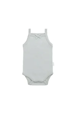 Organic Cotton Bridget Singlet Bodysuit - Mineral