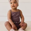 Organic Cotton Bridget Singlet Bodysuit - Goldie Huckleberry Large