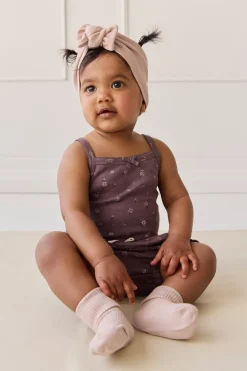Organic Cotton Bridget Singlet Bodysuit - Goldie Huckleberry Large