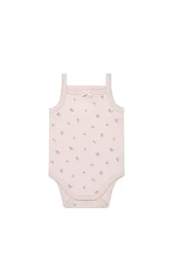 Organic Cotton Bridget Singlet Bodysuit - Meredith Violet