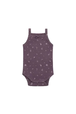 Organic Cotton Bridget Singlet Bodysuit - Goldie Huckleberry Large