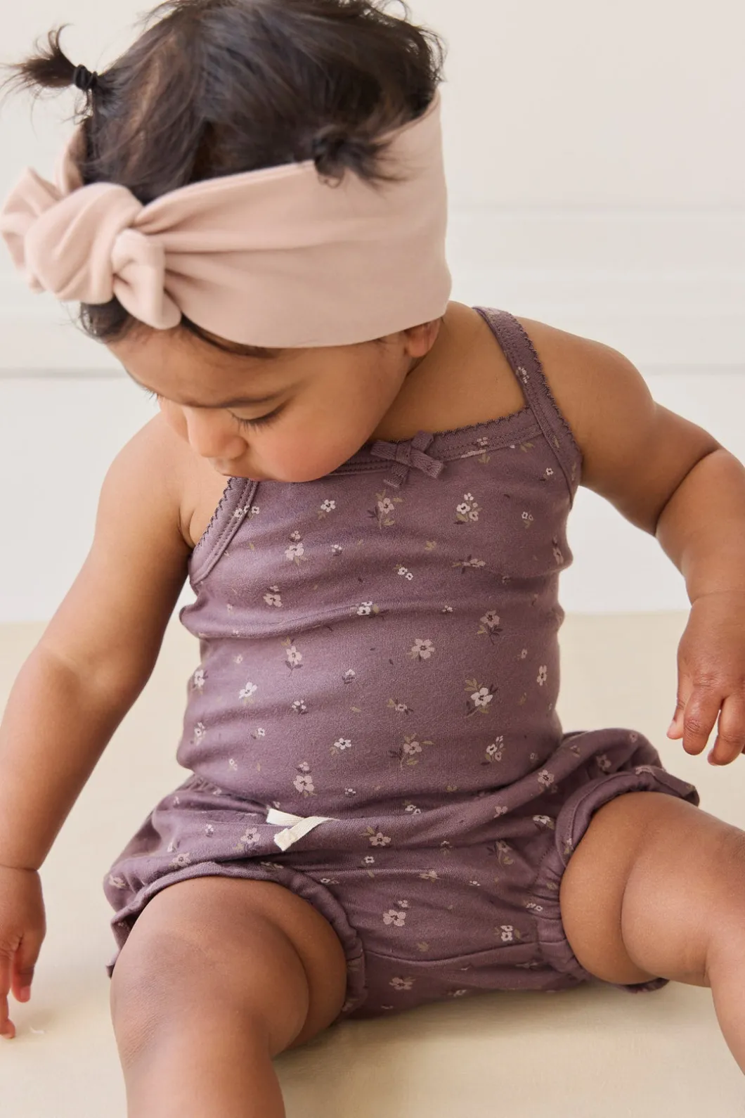 Organic Cotton Bridget Singlet Bodysuit - Goldie Huckleberry Large